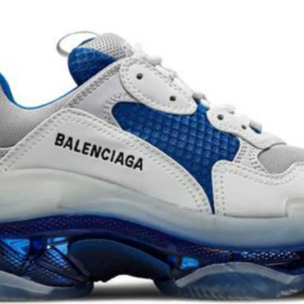 Balenciaga Triple S Clear Sole Blue